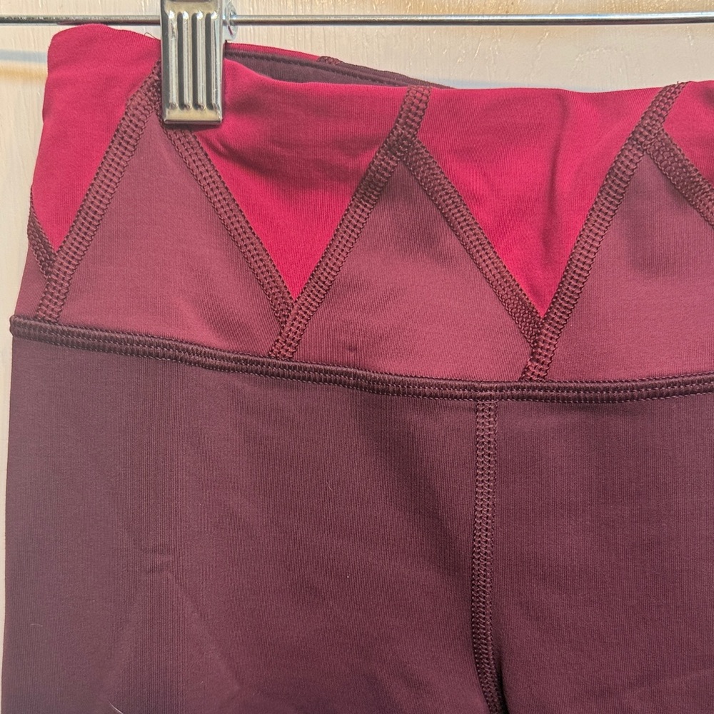lululemon athletica Burgundy and Pink Leggings
